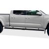 imageAPS 304 Stainless Steel Polished Silver 5 inches Running Boards Nerf Bars Side Steps Compatible with Toyota Tacoma 20052023 Double Crew CabStainless Steel Black