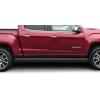imageAPS 6inch Black Stainless Steel Powder Coated Flat Style Running Boards Nerf Bars Side Steps Compatible with Chevy Colorado GMC Canyon 20152025 Crew CabStainless Steel Black