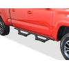 imageAPS Black 6 Inches Tubular Drop Down Style Nerf Bars Running Boards Compatible with Toyota Tacoma 20052023 Double Crew CabBlack