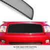 imageAPS Compatible with Dodge Ram 1500 20092012 Main Upper Stainless Steel Black Mesh Rivet Studs Front Grill Grille Insert S18H1285LD