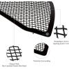 imageAPS Compatible with Toyota Tacoma 20122015 Main Upper Stainless Steel Black Mesh Rivet Studs Front Grill Grille Insert TL6971HBlack