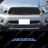 imageAPS Compatible with Toyota Tacoma 20122015 Main Upper Stainless Steel Black Mesh Rivet Studs Front Grill Grille Insert TL6971HBlack