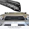 imageAPS Compatible with Toyota Tacoma 20122015 Main Upper Stainless Steel Black Mesh Rivet Studs Front Grill Grille Insert TL6971HBlack