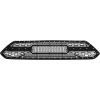 imageAPS Compatible with Toyota Tacoma 20122015 Main Upper Stainless Steel Black Mesh Rivet Studs Front Grill Grille Insert TL6971HBlack
