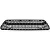 imageAPS Compatible with Toyota Tacoma 20122015 Main Upper Stainless Steel Black Mesh Rivet Studs Front Grill Grille Insert TL6971HBlack