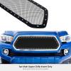 imageAPS Compatible with Toyota Tacoma 20162017 Main Upper Carbon Steel Black Mesh Front Grill Grille Insert TC6358KBlack