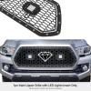 imageAPS Compatible with Toyota Tacoma 20162017 Main Upper Carbon Steel Black Mesh Front Grill Grille Insert TC6358KBlack