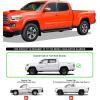 imageAPS Polished Running Boards Style Compatible with Toyota Tacoma 20052023 Double Crew Cab Side Steps Side Bars 6in Wide 304 Stainless SteelAluminum Black
