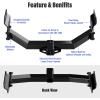 imageAPS Rear Trailer Hitch 2 inch Towing Hitch Receiver Class 3 Hitch Cover Included Compatible with Durango 20112025 Grand Cherokee 20122022