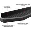 imageAPS Running Boards 5 inches Matte Black Compatible with Honda Pilot 20032008 ampamp Acura MDX 0206 Stainless Steel Side Steps Side BarsBlack