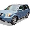 imageAPS Running Boards 5 inches Matte Black Compatible with Honda Pilot 20032008 ampamp Acura MDX 0206 Stainless Steel Side Steps Side BarsSilver