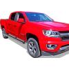 imageAPS Running Boards Nerf Bars Side Steps Step Bars Compatible with Chevy Colorado GMC Canyon 20152025 Crew Cab Stainless Steel Black Powder Coated 5 inchesAluminum Silver