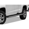imageAPS Running Boards Nerf Bars Side Steps Step Bars Compatible with Chevy Colorado GMC Canyon 20152025 Crew Cab Stainless Steel Black Powder Coated 5 inchesAluminum Silver