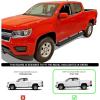 imageAPS Running Boards Nerf Bars Side Steps Step Bars Compatible with Chevy Colorado GMC Canyon 20152025 Crew Cab Stainless Steel Black Powder Coated 5 inchesStainless Steel Black