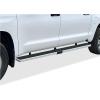 imageAPS Running Boards Nerf Bars Side Steps Step Bars Compatible with Toyota Tundra 20072021 CrewMax Silver Running Board StyleStainless Steel Polished