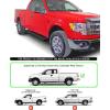 imageAPS Running Boards Style Compatible with Ford F150 20042014 Super Cab Exclude Heritage Edition Nerf Bars Side Steps Side BarsAluminum Black