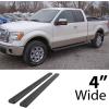 imageAPS Running Boards Style Compatible with Ford F150 20042014 Super Cab Exclude Heritage Edition Nerf Bars Side Steps Side BarsAluminum Black
