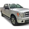 imageAPS Running Boards Style Compatible with Ford F150 20042014 Super Cab Exclude Heritage Edition Nerf Bars Side Steps Side BarsAluminum Silver
