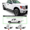 imageAPS Running Boards Style Compatible with Ford F150 20042014 Super Cab Exclude Heritage Edition Nerf Bars Side Steps Side BarsAluminum Silver