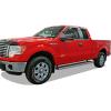 imageAPS Running Boards Style Compatible with Ford F150 20042014 Super Cab Exclude Heritage Edition Nerf Bars Side Steps Side BarsSilver