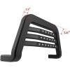 imageAPS Unique Rivet Bull Bar Compatible with 20172018 Super Duty  Front Bar  Bull Bar  Front Brush Bumper  Grille Guard  Black