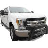 imageAPS Unique Rivet Bull Bar Compatible with 20172018 Super Duty  Front Bar  Bull Bar  Front Brush Bumper  Grille Guard  Black