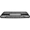 imageAPS Compatible with Toyota Tacoma 20122015 Main Upper Stainless Steel Black Mesh Rivet Studs Front Grill Grille Insert TL6971HBlack