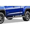 imageAPS Running Boards Nerf Bars Side Steps Step Bars Compatible with Chevy Colorado GMC Canyon 20152025 Crew Cab Stainless Steel Black Powder Coated 5 inchesAluminum Silver