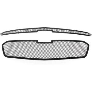 imageAPS Compatible with Chevy Malibu 20142015 ampamp 16 Limited Main Upper Stainless Steel Black Mesh Front Grill Grille Insert C76340HBlack