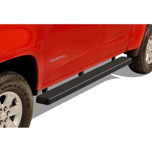 imageAPS Running Boards Nerf Bars Side Steps Step Bars Compatible with Chevy Colorado GMC Canyon 20152025 Crew Cab Stainless Steel Black Powder Coated 5 inchesStainless Steel Black