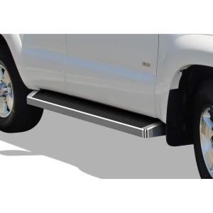imageAPS Running Boards Nerf Bars Side Steps Step Bars Compatible with Toyota 4Runner 20032009 Base Model Only Silver Running Board StyleAluminum Silver