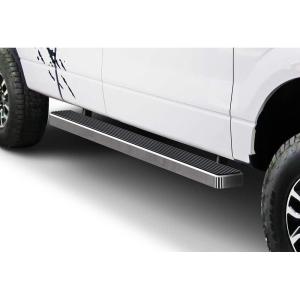 imageAPS Running Boards Style Compatible with Ford F150 20042014 Super Cab Exclude Heritage Edition Nerf Bars Side Steps Side BarsStainless Steel Polished