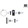 imageAPS Class 2 Tow Trailer Hitch Rear Receiver Towing Hitch Combo with Cover Kit Hitch Cover Included OE Style 125 Inches Receiver Tube Compatible with 20092013 Forester