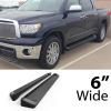 imageAPS Running Boards 6 inches Matte Black Compatible with Toyota Tundra 20072021 CrewMax Stainless Steel Nerf Bars Side Steps Side BarsAluminum Black