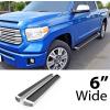 imageAPS Running Boards 6 inches Matte Black Compatible with Toyota Tundra 20072021 CrewMax Stainless Steel Nerf Bars Side Steps Side BarsAluminum Silver