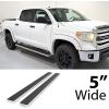 imageAPS Running Boards 6 inches Matte Black Compatible with Toyota Tundra 20072021 CrewMax Stainless Steel Nerf Bars Side Steps Side BarsAluminum Silver