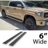 imageAPS Running Boards 6 inches Matte Black Compatible with Toyota Tundra 20072021 CrewMax Stainless Steel Nerf Bars Side Steps Side BarsSilver