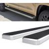 imageAPS Running Boards 6 inches Matte Black Compatible with Toyota Tundra 20072021 CrewMax Stainless Steel Nerf Bars Side Steps Side BarsSilver