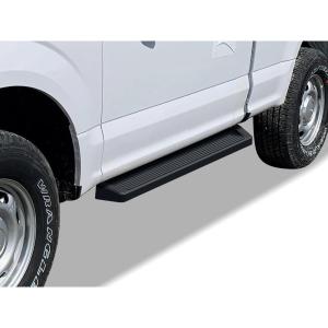 imageAPS Black 5 inches 304 Stainless Steel Running Boards Nerf Bars Side Steps Compatible with Ford F150 20152025 Regular Cab ampamp F250 F350 Super Duty 20172025Aluminum Black