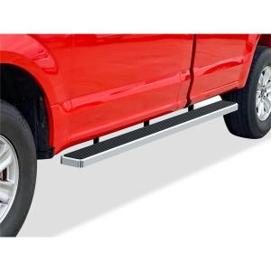 imageAPS Black 5 inches 304 Stainless Steel Running Boards Nerf Bars Side Steps Compatible with Ford F150 20152025 Regular Cab ampamp F250 F350 Super Duty 20172025Stainless Steel Polished