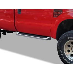 imageAPS Black 5 inches 304 Stainless Steel Running Boards Nerf Bars Side Steps Compatible with Ford F150 20152025 Regular Cab ampamp F250 F350 Super Duty 20172025Aluminum Silver