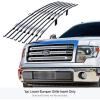 imageAPS Compatible with Ford F150 20092014 Lower Bumper Stainless Steel Chrome Polished 8x6 Horizontal Billet Front Grill Grille Insert F66789S