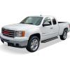imageAPS 6inch Black Stainless Steel Flat Style Running Boards Side Bars Side Steps Rails Compatible with Chevy Silverado GMC Sierra 1500 2500 19992006 Extended Cab ampamp 2500 HD 3500 ampamp 07 Classic 0106