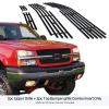 imageAPS Compatible with 2003 2004 2005 Chevy Silverado 1500 HD ampamp 0304 2500 2500HD 3500 ampamp 0206 Avalanche Main Upper Top Bumper Stainless Steel Chrome Billet Front Grill Grille Insert Combo C67675ABlack
