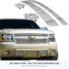 imageAPS Compatible with Chevy Avalanche Suburban Tahoe 20072014 Main Upper Tow Hook Stainless Steel Chrome 8x6 Billet Front Grill Grille Insert Combo C67919C