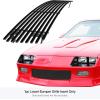 imageAPS Compatible with Chevy Camaro 19881992 Lower Bumper Stainless Steel SS Chrome Billet Front Grill Grille Insert C85241ABlack