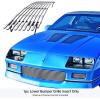 imageAPS Compatible with Chevy Camaro 19881992 Lower Bumper Stainless Steel SS Chrome Billet Front Grill Grille Insert C85241AChrome