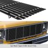 imageAPS Compatible with Chevy GMC C K Pickup Suburban Blazer 19731980 Main Upper Stainless Steel Chrome 8x6 Billet Front Grill Grille Insert C85008CBlack