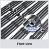 imageAPS Compatible with Chevy GMC C K Pickup Suburban Blazer 19731980 Main Upper Stainless Steel Chrome 8x6 Billet Front Grill Grille Insert C85008CChrome