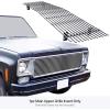 imageAPS Compatible with Chevy GMC C K Pickup Suburban Blazer 19731980 Main Upper Stainless Steel Chrome 8x6 Billet Front Grill Grille Insert C85008CChrome